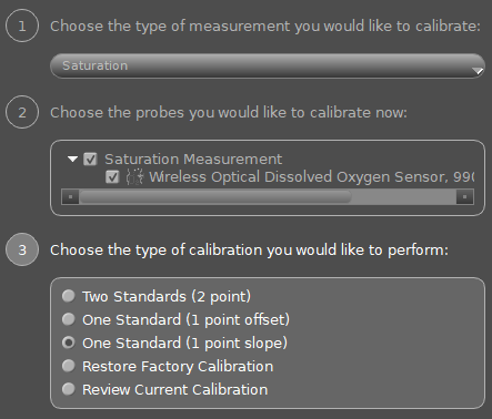 Set Up Calibration (1 Point)