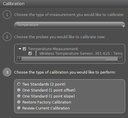 Calibration Settings