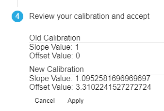 New calibration