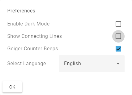 Disable connecting lines