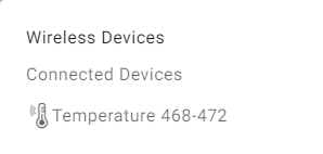 Temperature Sensor connected to Chemvue