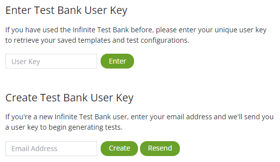 Login to the test bank