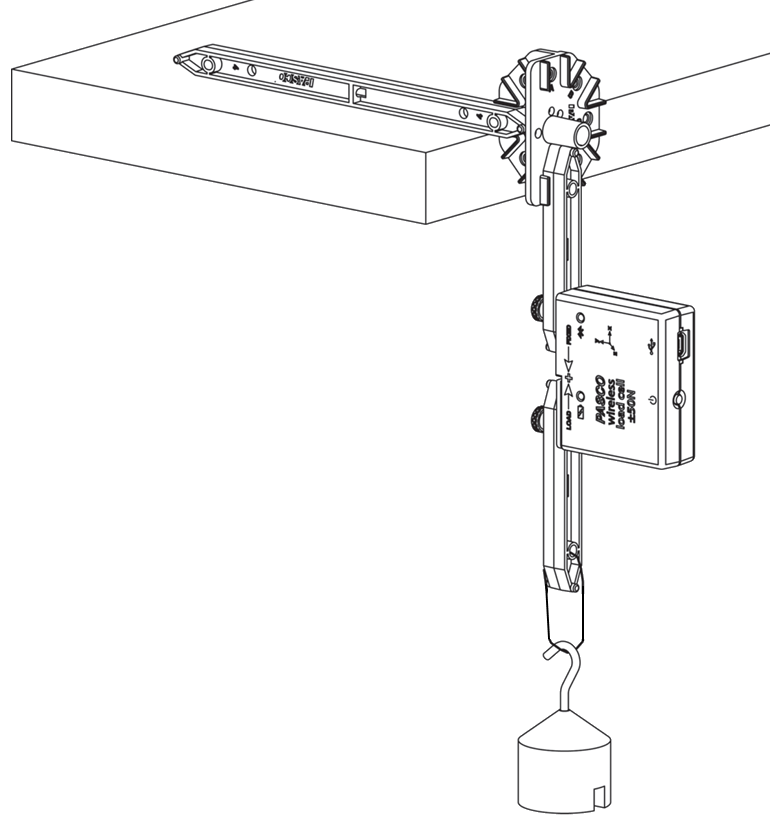 Load Cell Calibration Fixture with Mass